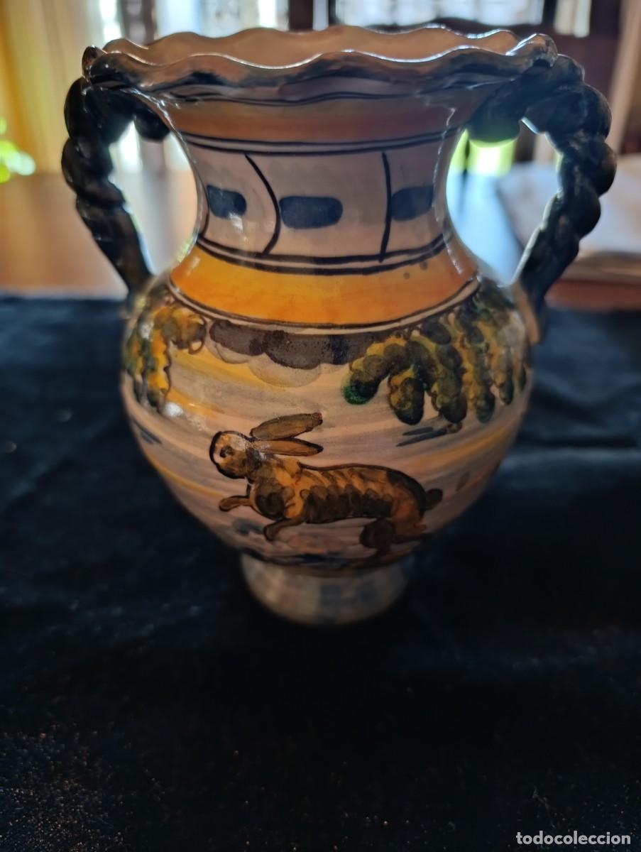 Antig&uuml;edades: Jarrita de cer&aacute;mica de Talavera taller de Saso