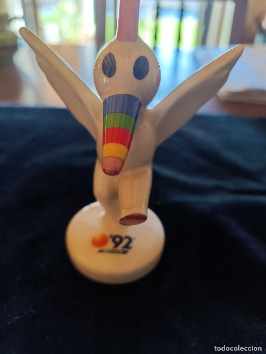 Antig&uuml;edades: Figura de Curro mascota Exposici&oacute;n de Sevilla 1992 porcelana de La Cartuja de Sevilla