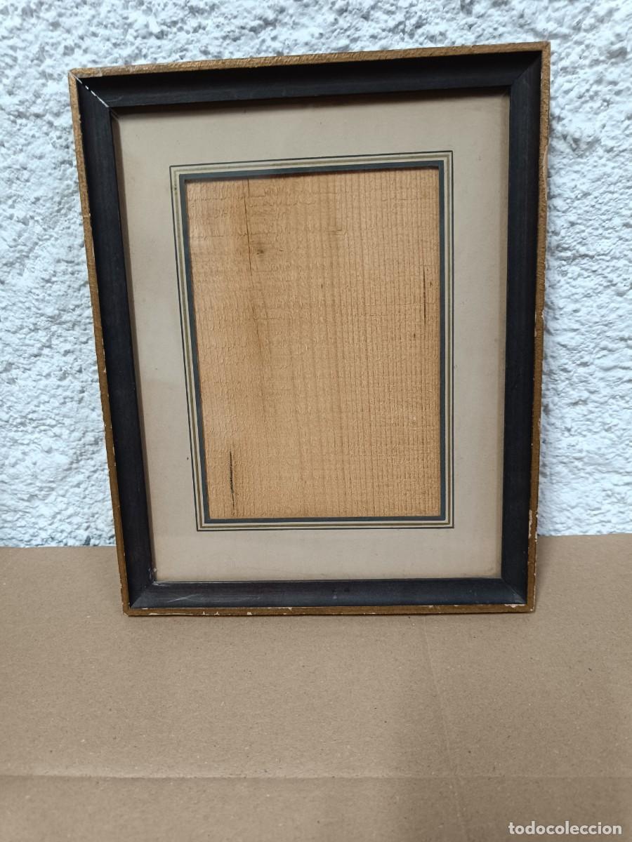 Antig&uuml;edades: ANTIGUO MARCO PARA CUADRO EN MADERA, ORIGINAL A&Ntilde;OS 30, CON CRISTAL -P28