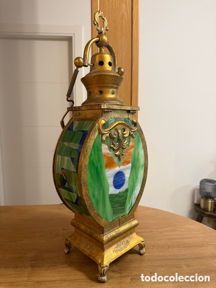 Antig&uuml;edades: L&aacute;mpara Omkara vintage - Foto 3