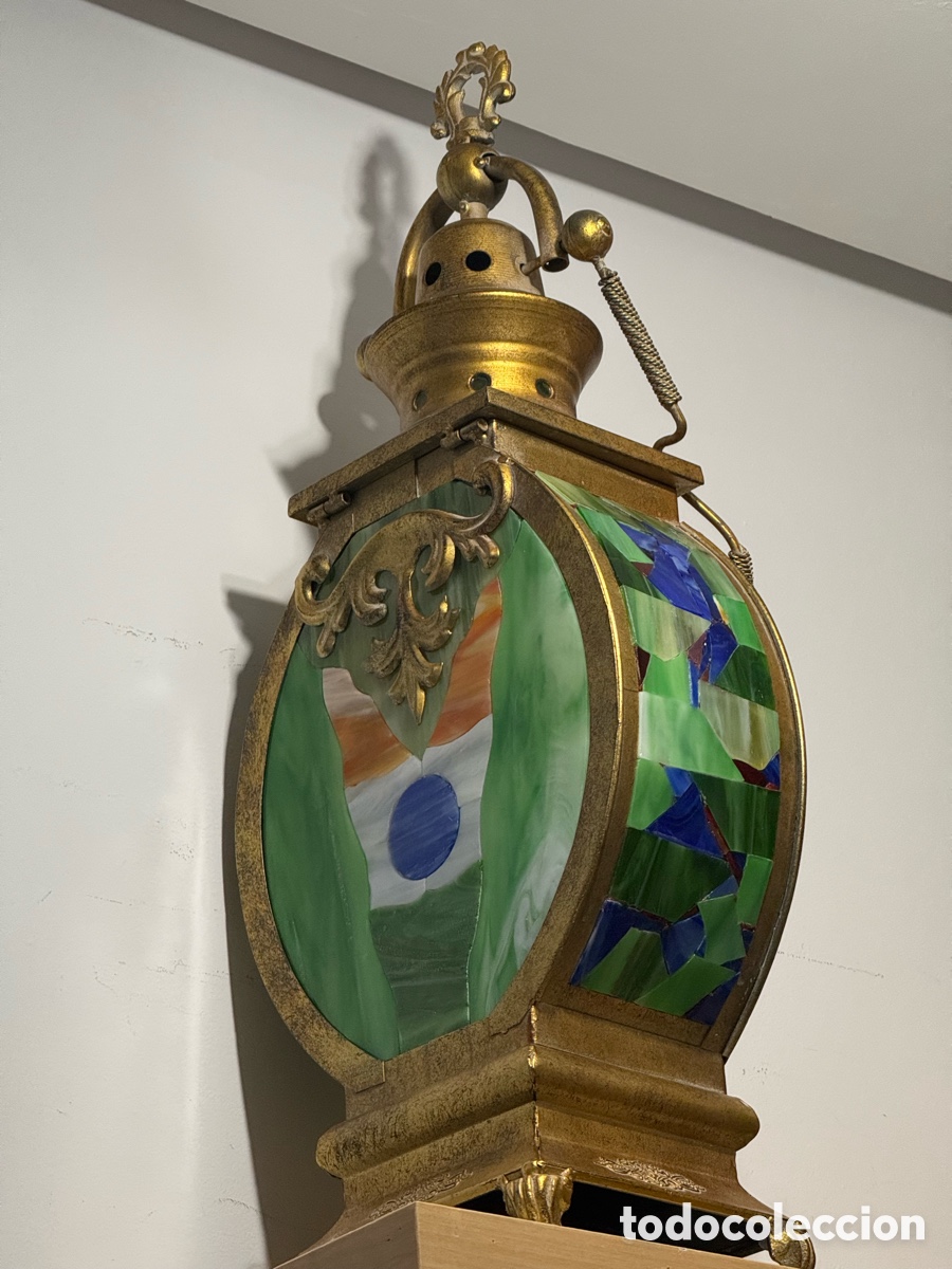 Antig&uuml;edades: L&aacute;mpara Omkara vintage - Foto 16