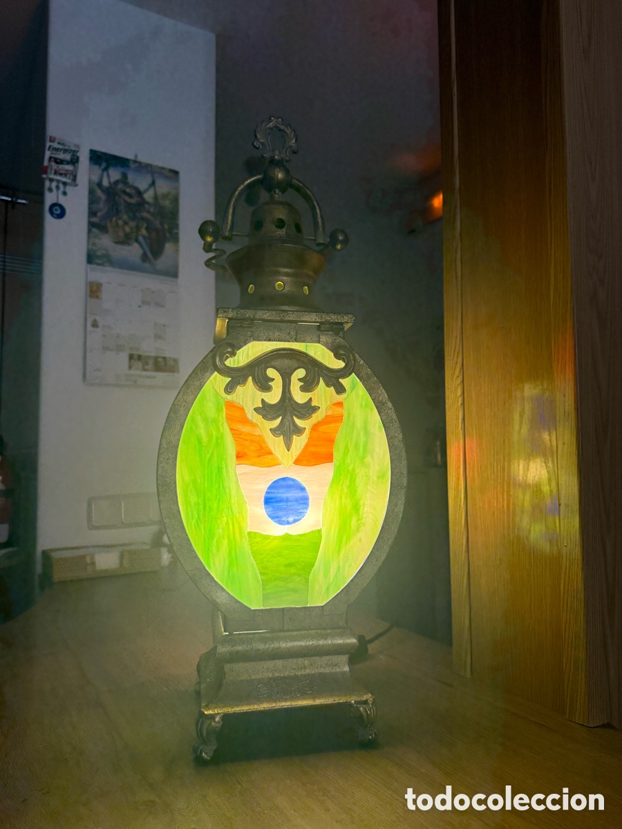 Antig&uuml;edades: L&aacute;mpara Omkara vintage - Foto 24