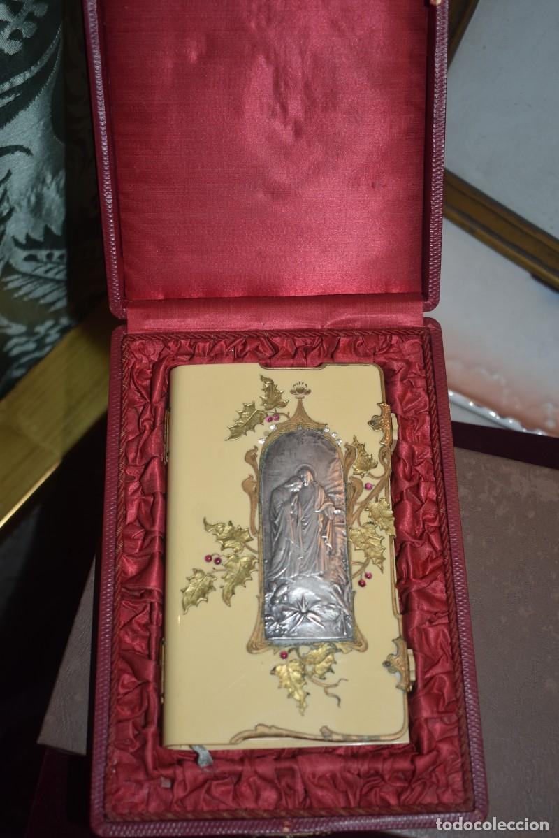 Antig&uuml;edades: PRECIOSO MISAL ANTIGUO CON PLATA