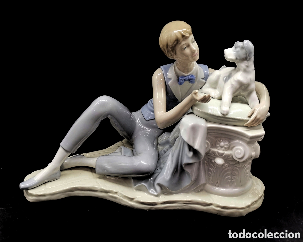Antig&uuml;edades: IMPECABLE FIGURA LLADR&Oacute; NAO &rdquo;CONTEMPLACI&Oacute;N MUTUA&rdquo;, A&Ntilde;OS 70. REF. 0115