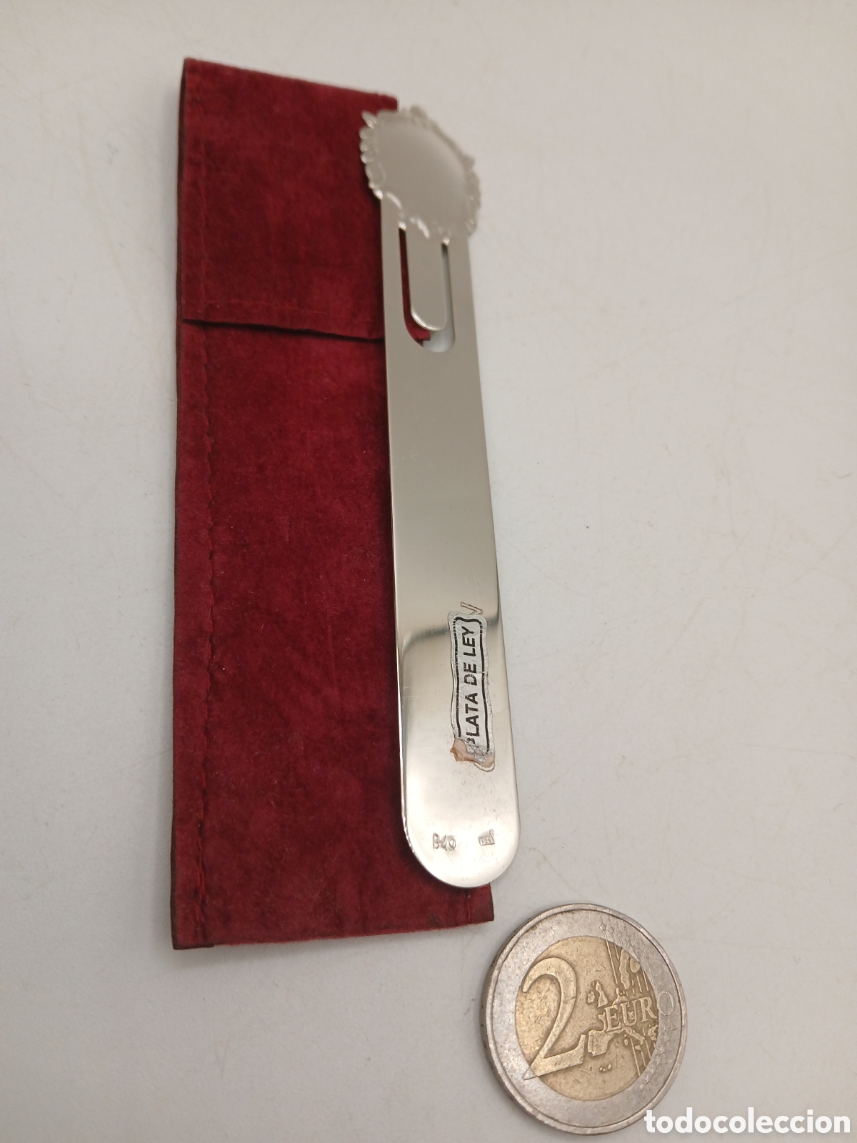 Antig&uuml;edades: Pinza marca p&aacute;gina plata 925mls