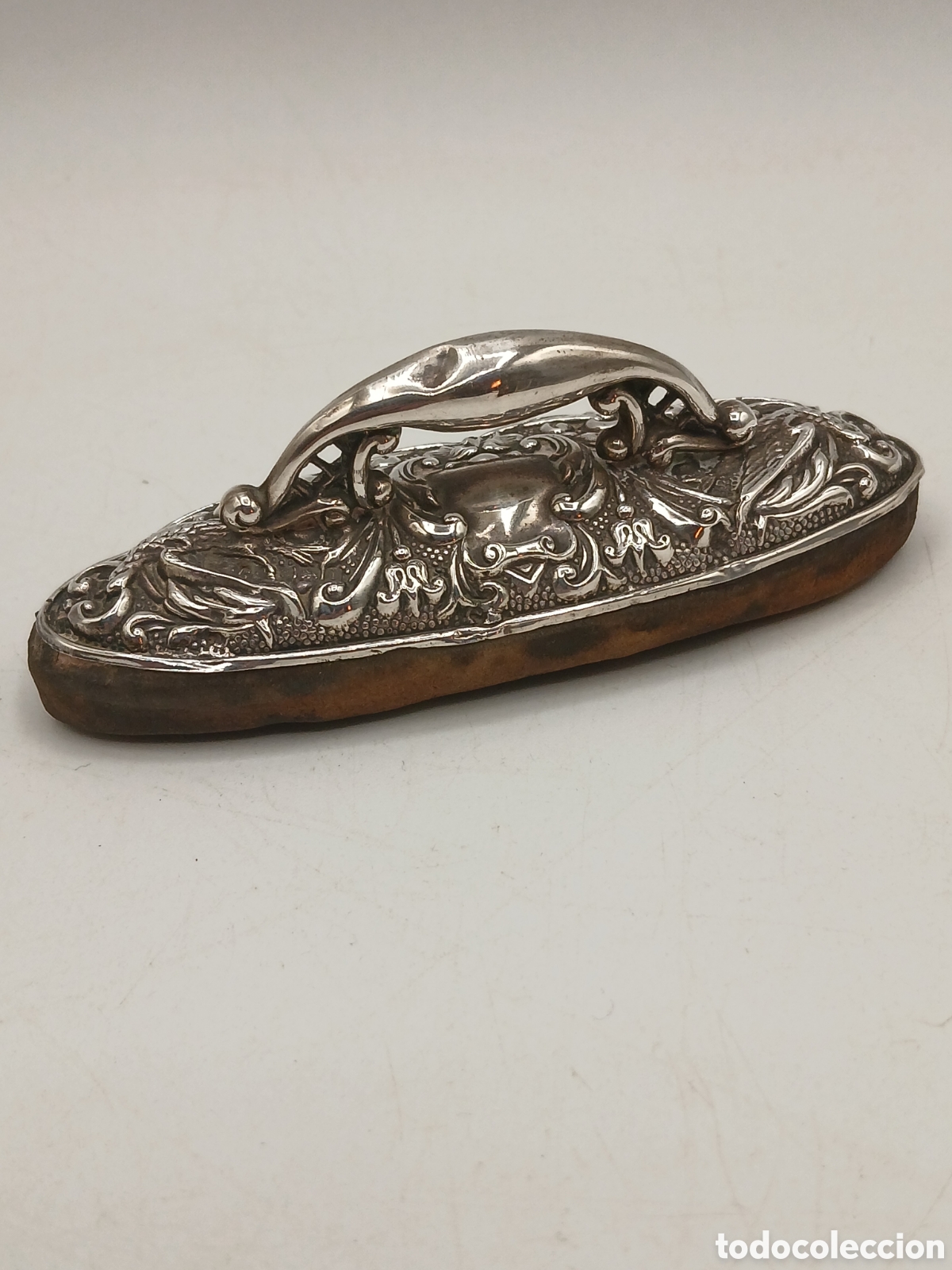 Antig&uuml;edades: Antiguo pulidor de u&ntilde;as Art Nouveau plata 925mls. Birmingham, Reino Unido