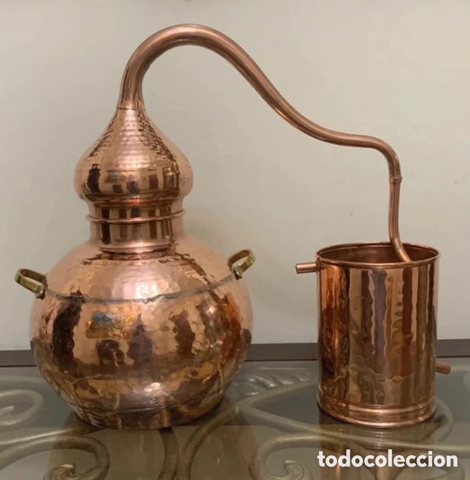Antig&uuml;edades: Alambique de cobre 10 litros NUEVO