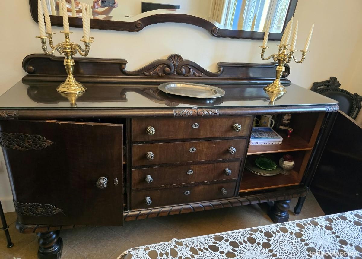 Antig&uuml;edades: Comedor Antiguo Completo (4 piezas)