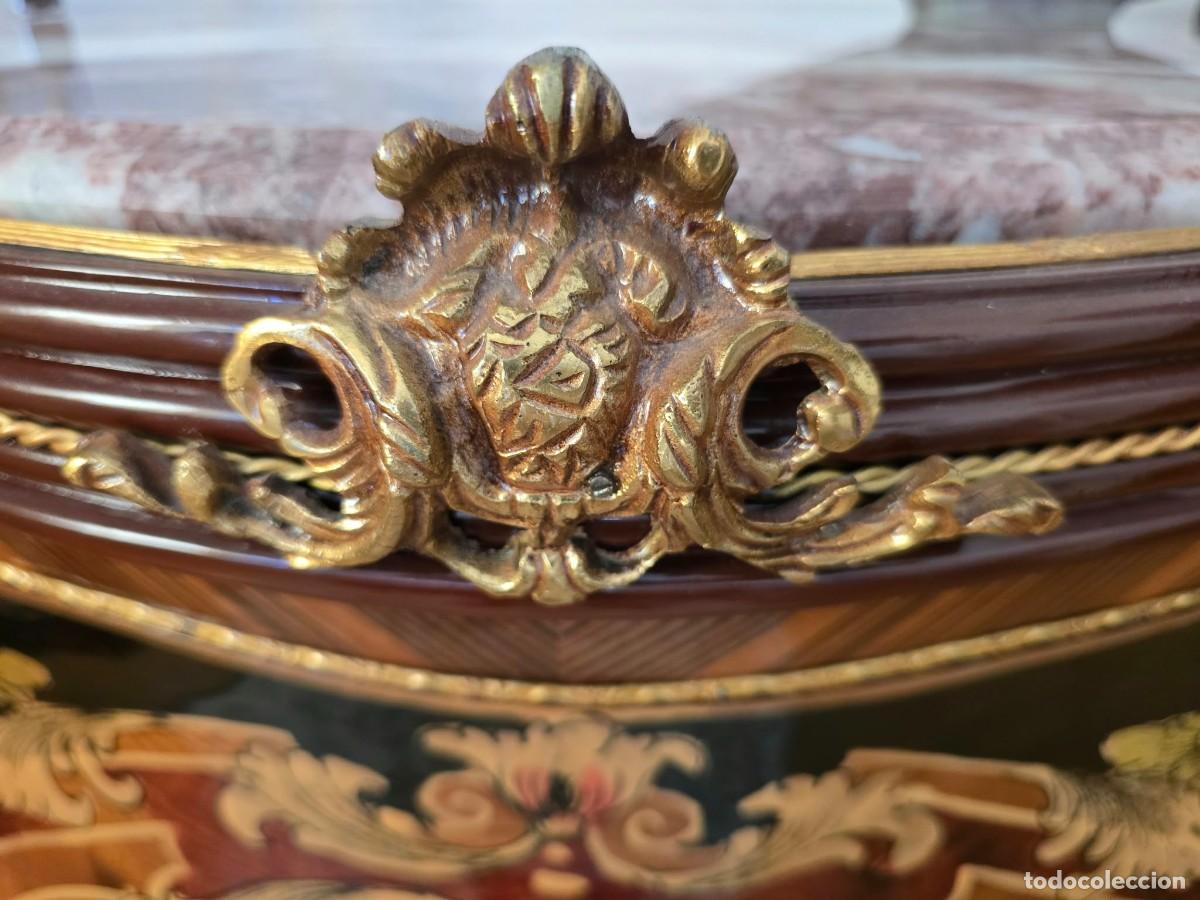 Antig&uuml;edades: C&oacute;moda Luis XV Rococo Bomb&eacute; - Foto 6