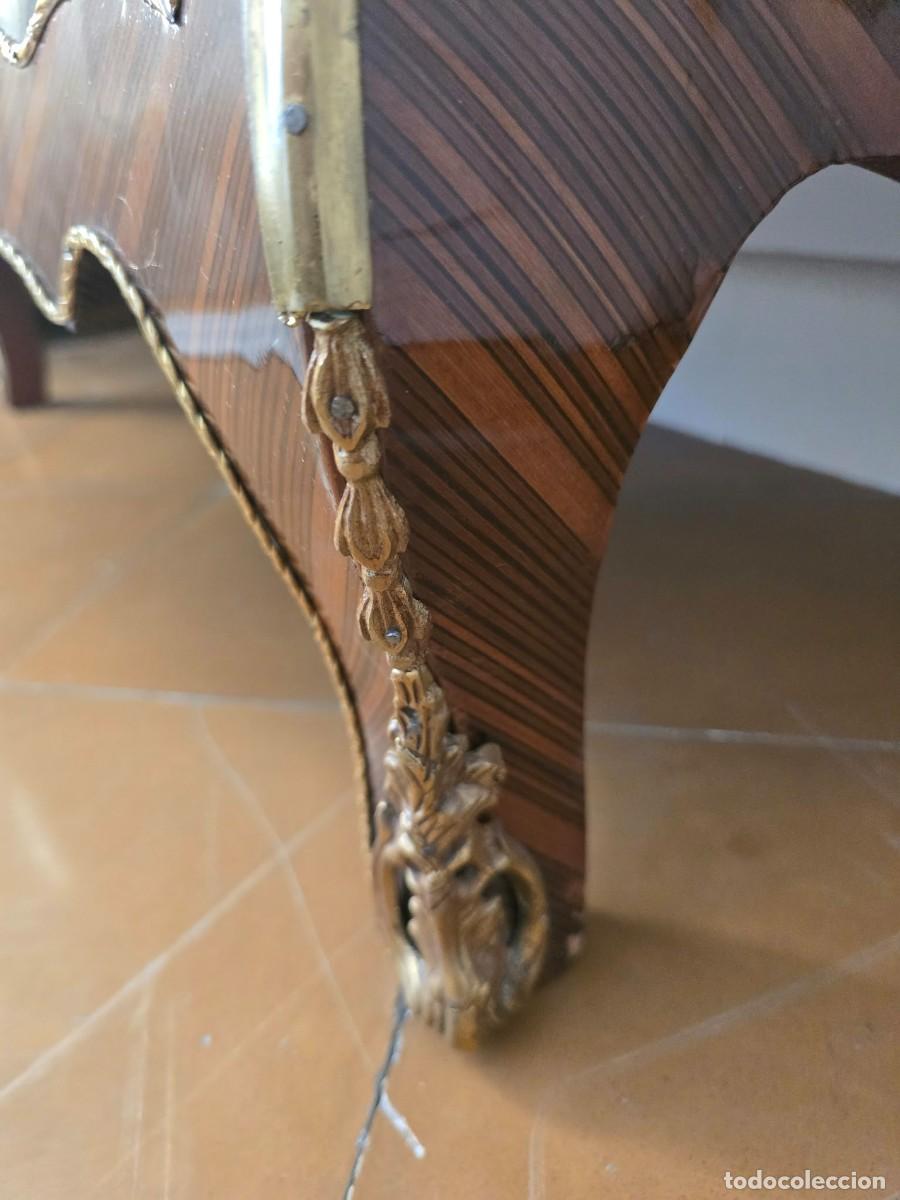 Antig&uuml;edades: C&oacute;moda Luis XV Rococo Bomb&eacute; - Foto 7