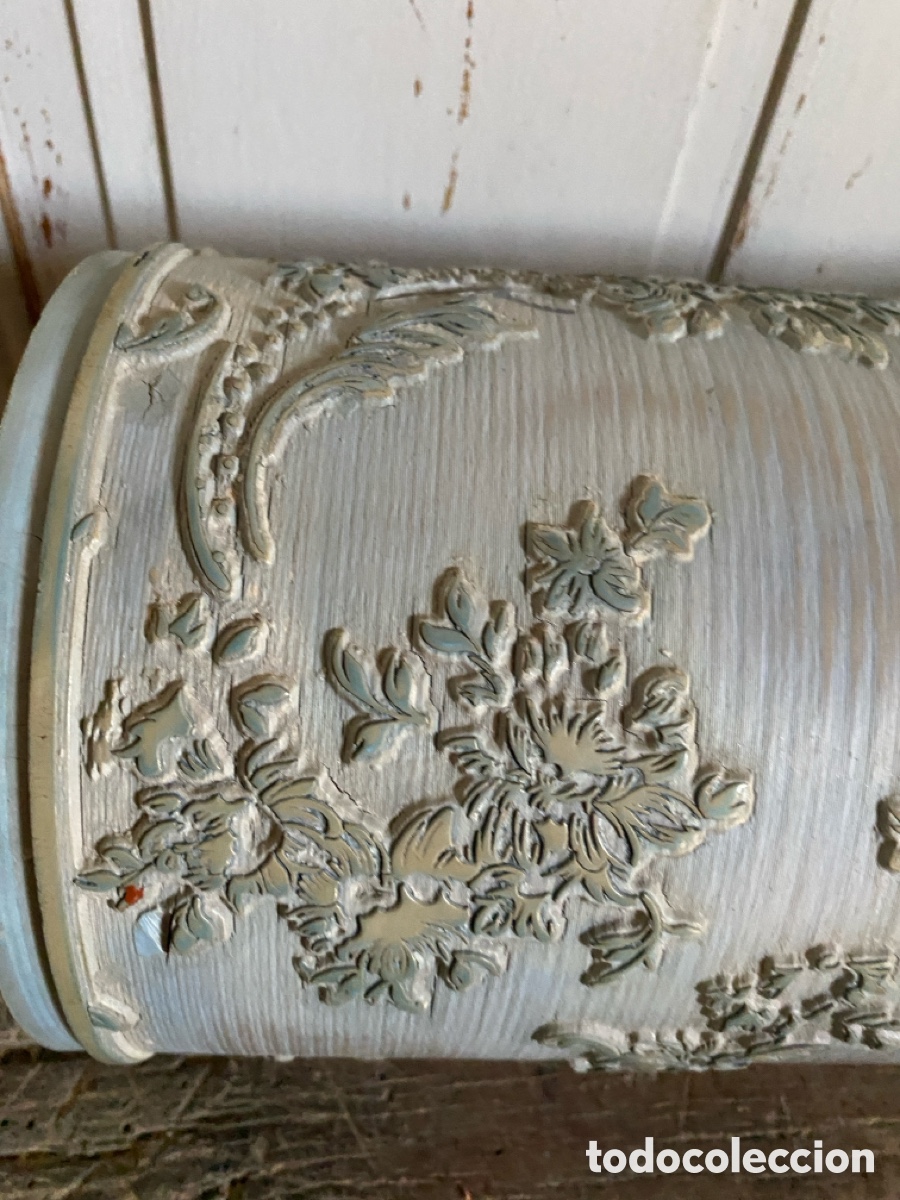 Antig&uuml;edades: Rodillo antiguo para estampacion textil - Foto 4