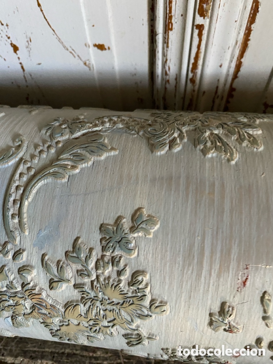 Antig&uuml;edades: Rodillo antiguo para estampacion textil - Foto 6