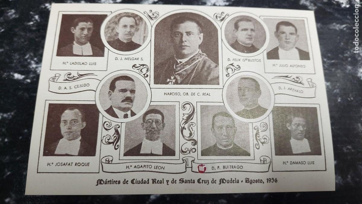 Antig&uuml;edades: Reliquia martires de Ciudad Real y Santa Cruz de Mudela Agosto 1936