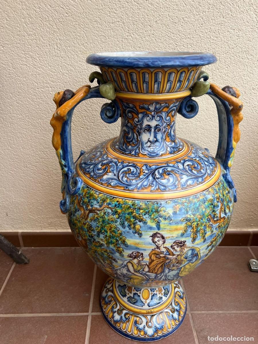 Antig&uuml;edades: Gran jarr&oacute;n de cer&aacute;mica de Talavera