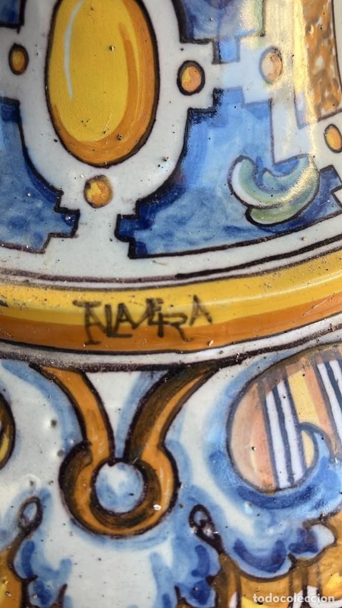 Antig&uuml;edades: Gran jarr&oacute;n de cer&aacute;mica de Talavera - Foto 2