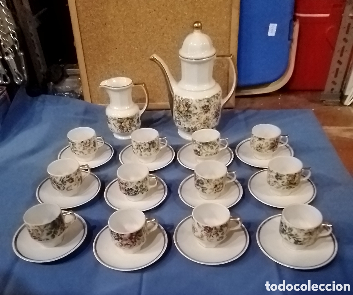 Antig&uuml;edades: Juego de caf&eacute; 12 servicios - Foto 2