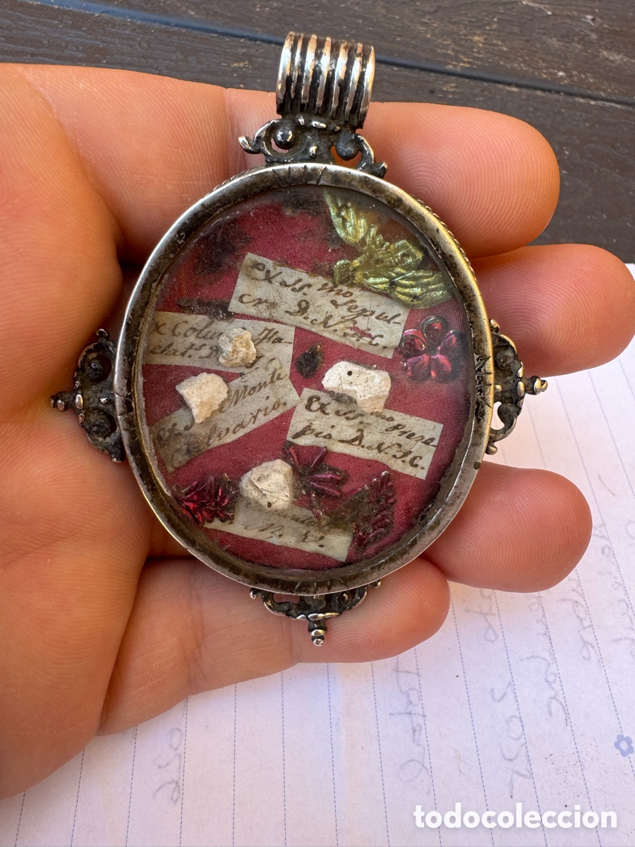 Antig&uuml;edades: Relicario plata colecci&oacute;n - Foto 3