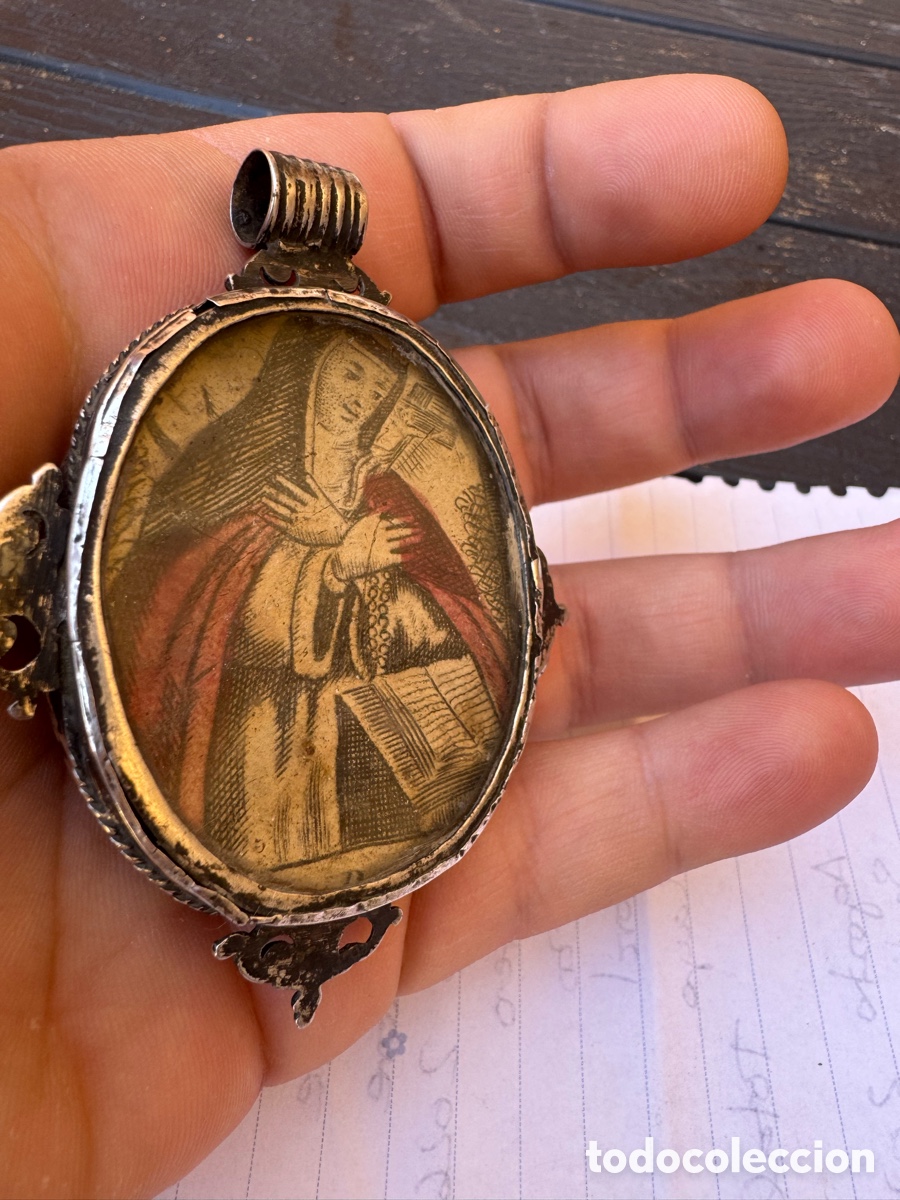 Antig&uuml;edades: Relicario plata colecci&oacute;n - Foto 5