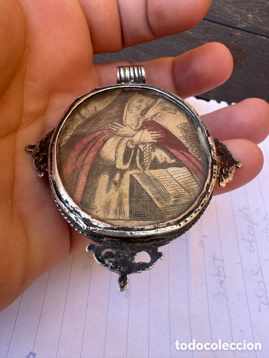 Antig&uuml;edades: Relicario plata colecci&oacute;n - Foto 7