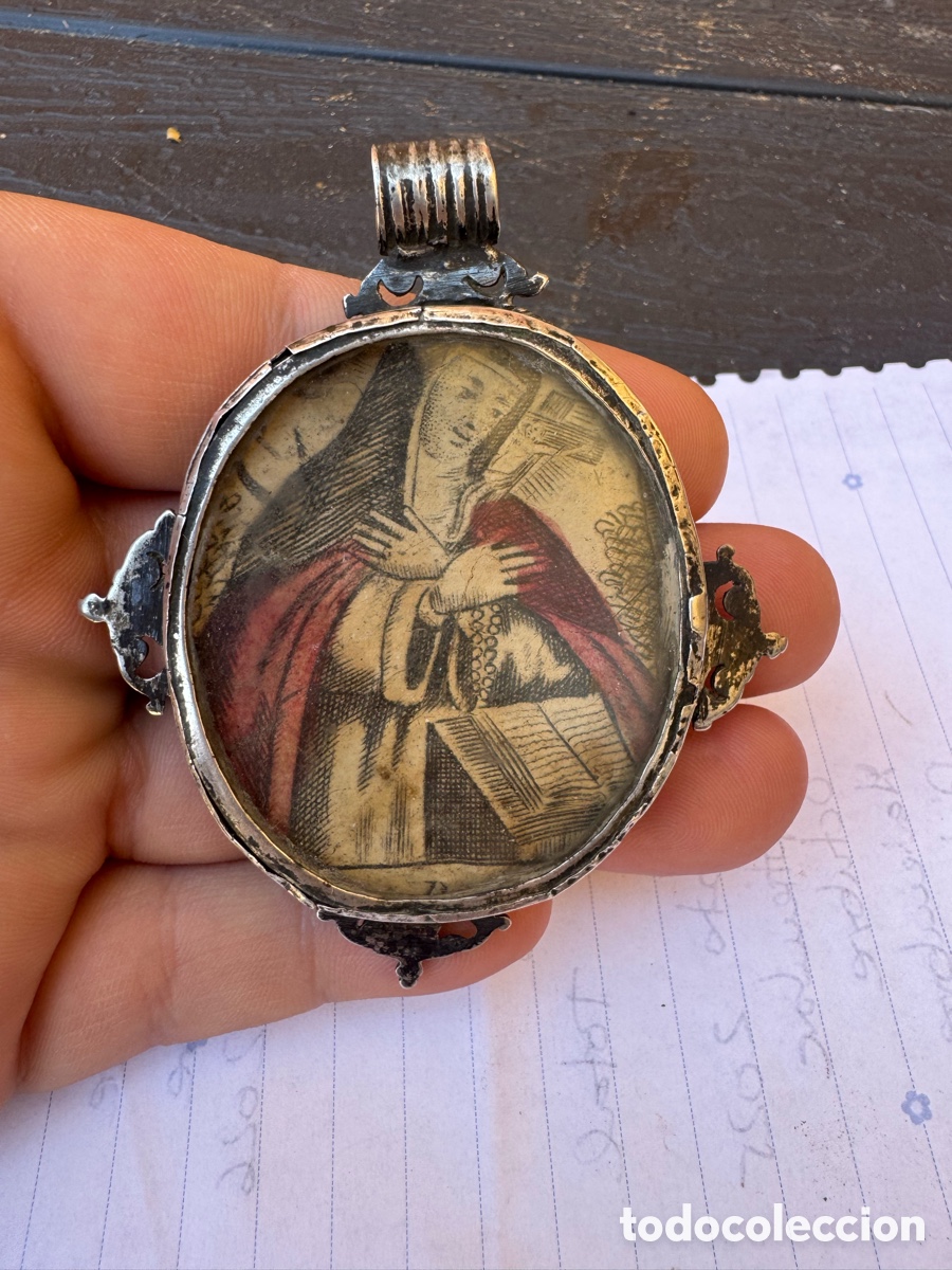 Antig&uuml;edades: Relicario plata colecci&oacute;n - Foto 1