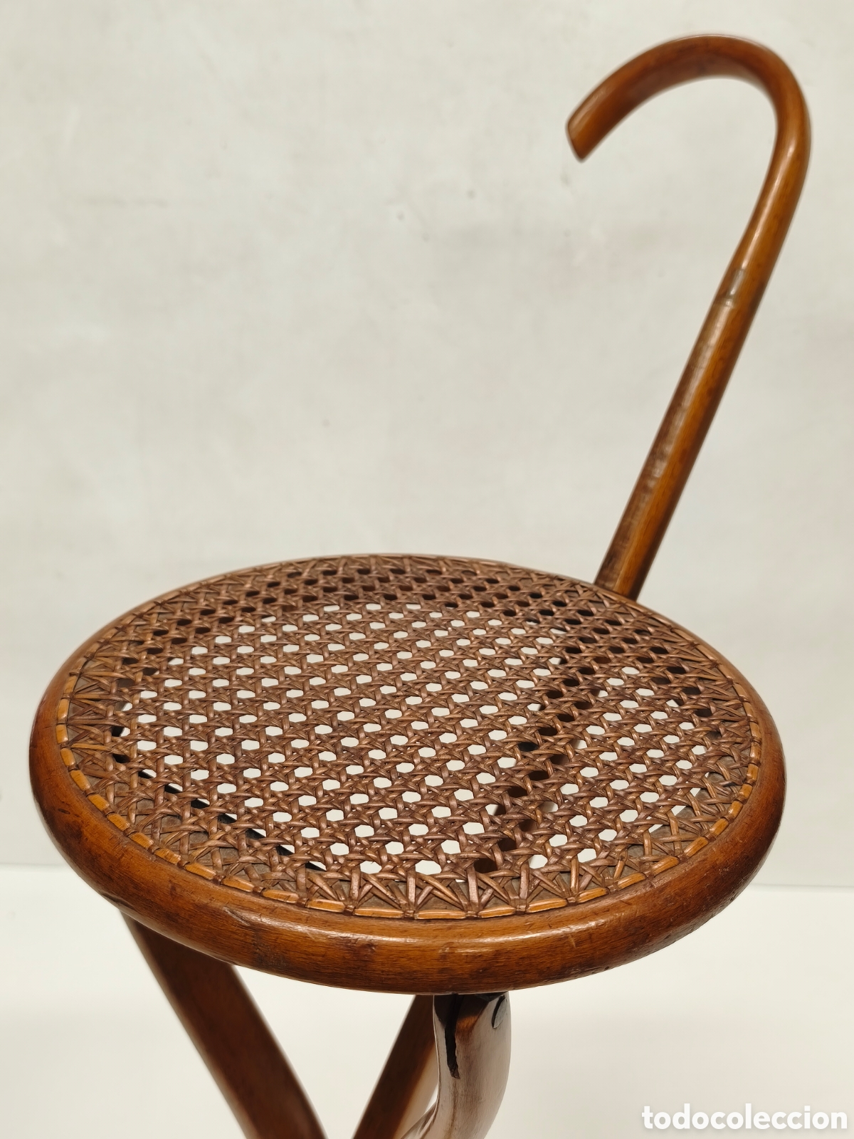 Antig&uuml;edades: Antiguo Bast&oacute;n asiento Thonet - Foto 4