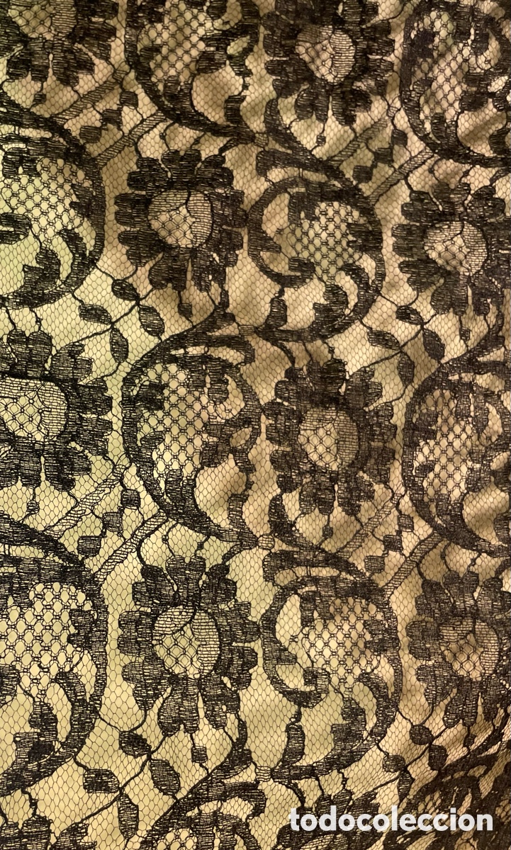 Antig&uuml;edades: Mantilla Negra Antigua - Foto 4