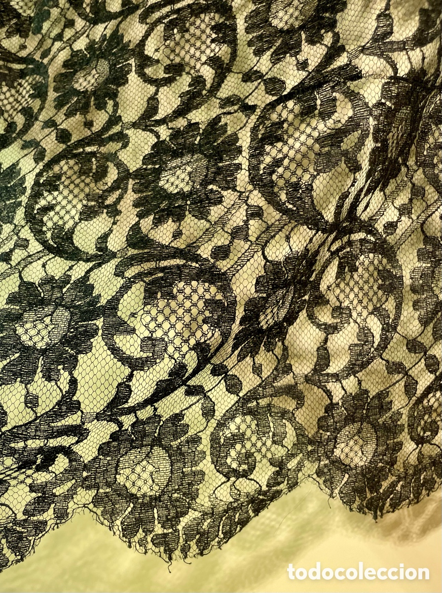 Antig&uuml;edades: Mantilla Negra Antigua - Foto 5