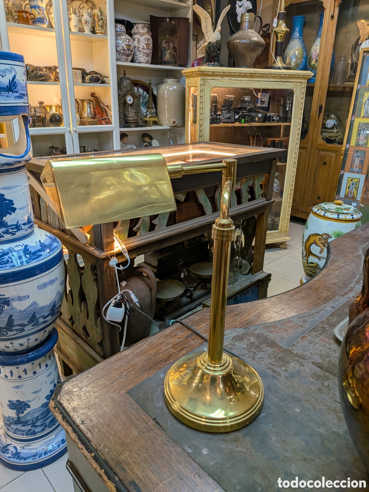 Antig&uuml;edades: Lampara de mesa o escritorio. REF-469/11 - Foto 2