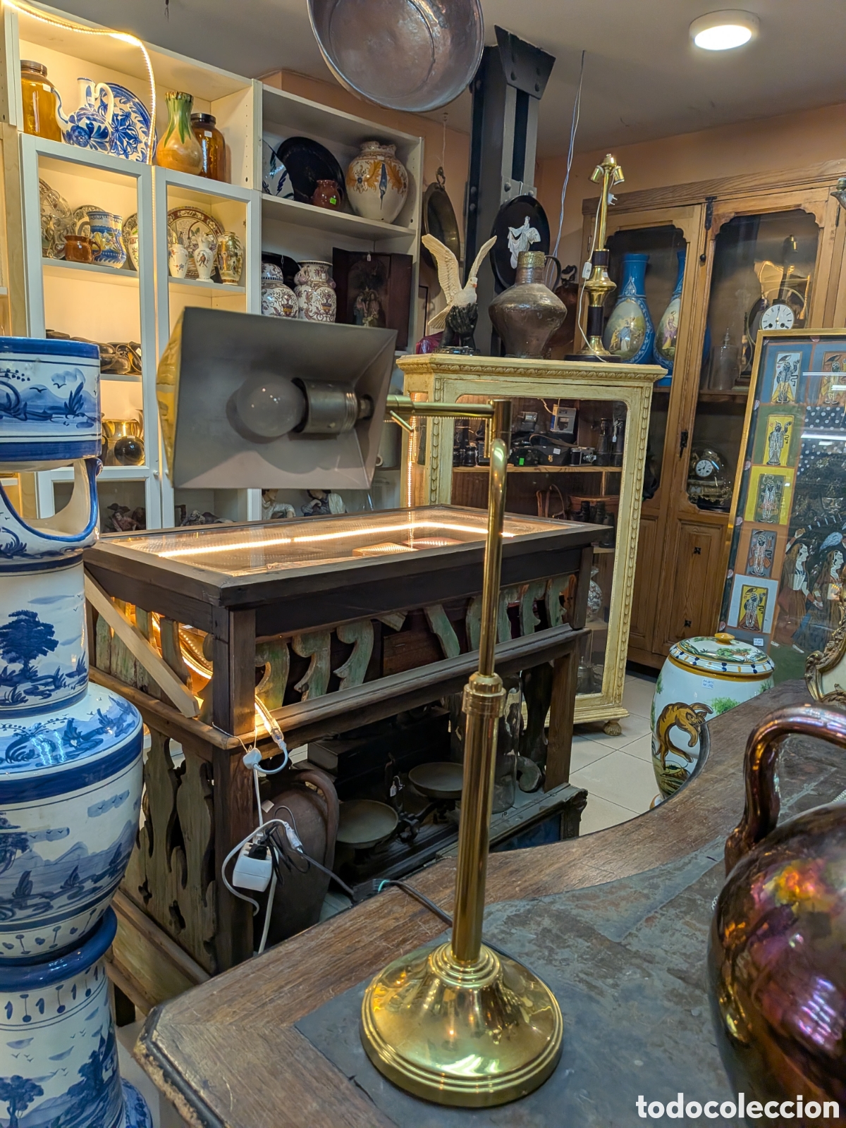 Antig&uuml;edades: Lampara de mesa o escritorio. REF-469/11 - Foto 4