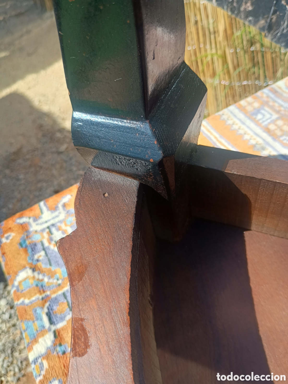Antig&uuml;edades: Mesa pata le&oacute;n madera - Foto 12