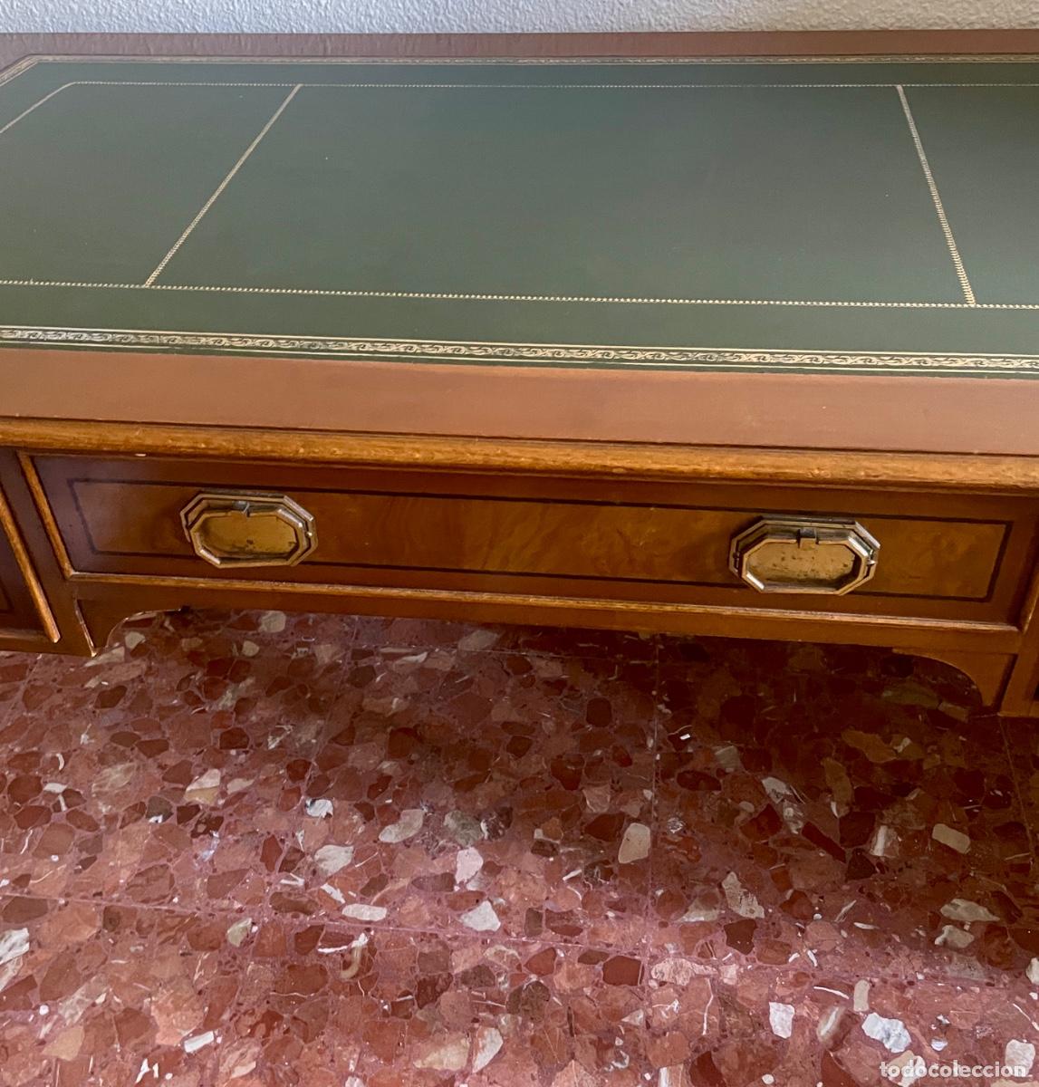 Antig&uuml;edades: Escritorio Cl&aacute;sico madera con Marqueter&iacute;a - Foto 3