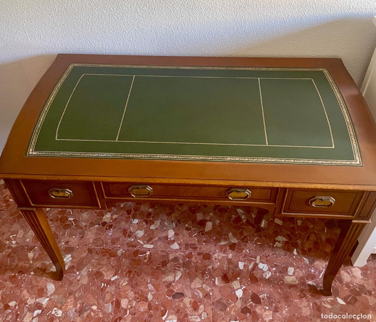 Antig&uuml;edades: Escritorio Cl&aacute;sico madera con Marqueter&iacute;a - Foto 5
