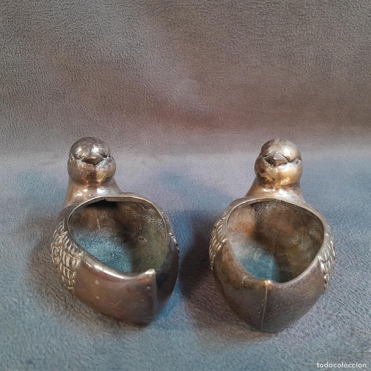 Antiquit&auml;ten: SOBREMESA VALENT&Iacute; FORMA DE P&Aacute;JARO. PLATA. MEDIADOS DEL SIGLO XX
