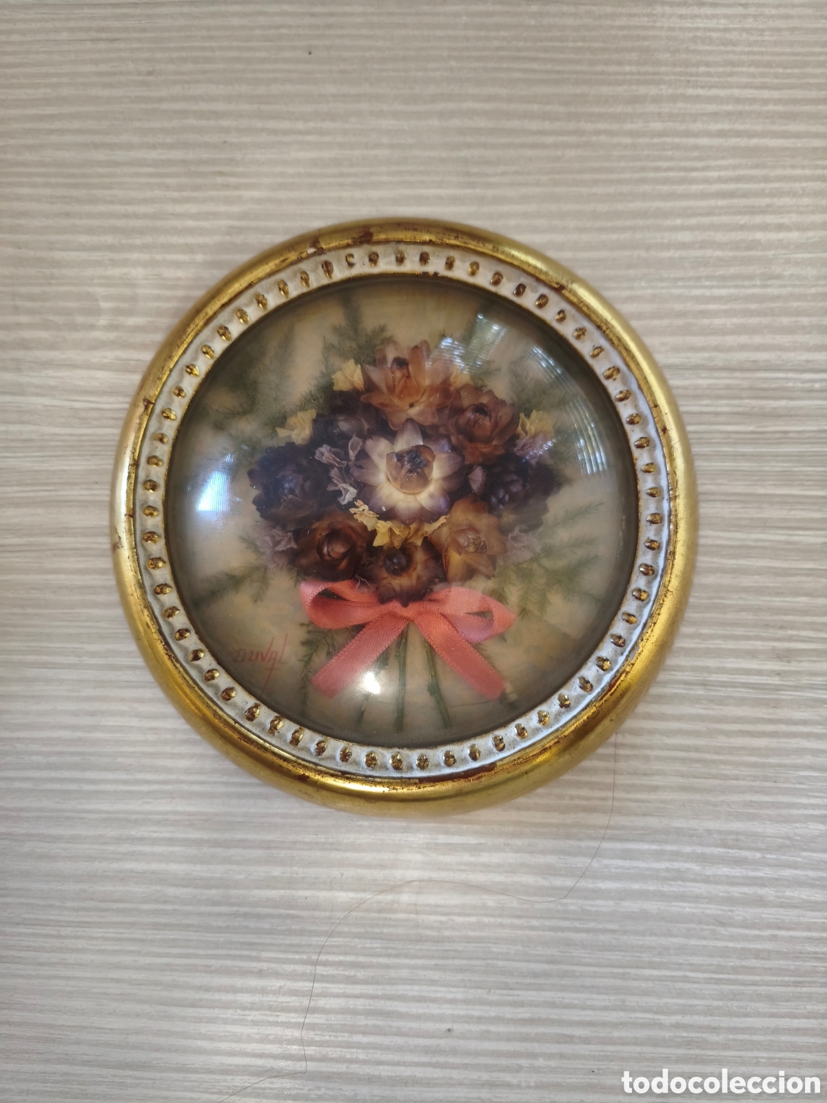 Antig&uuml;edades: CUADRO FLORES CRISTAL BOMBE DUVAL ARGENTINA