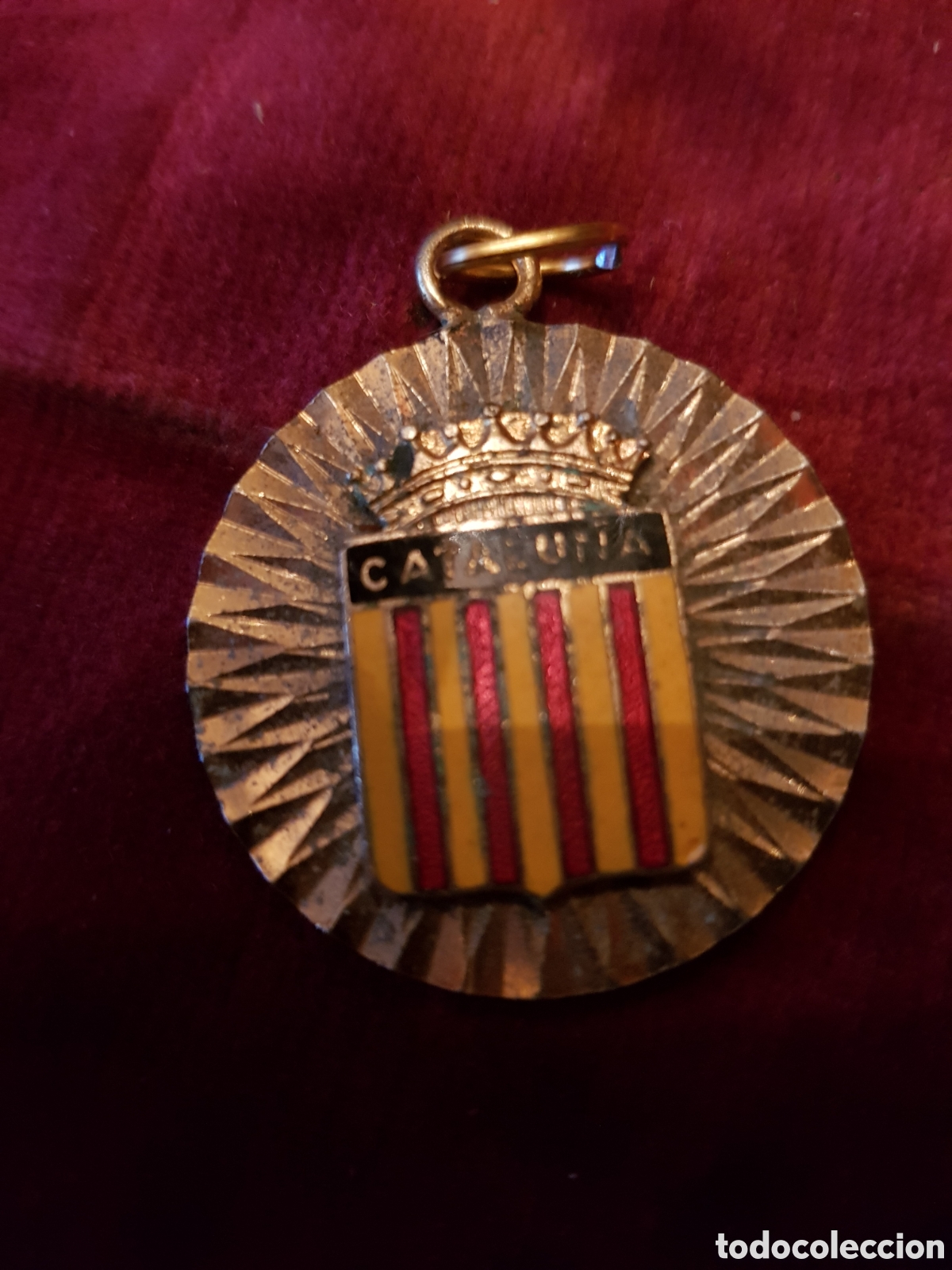 Antig&uuml;edades: ANTIGUA MEDALLA ESMALTADA DE CATALU&Ntilde;A A&Ntilde;OS 60