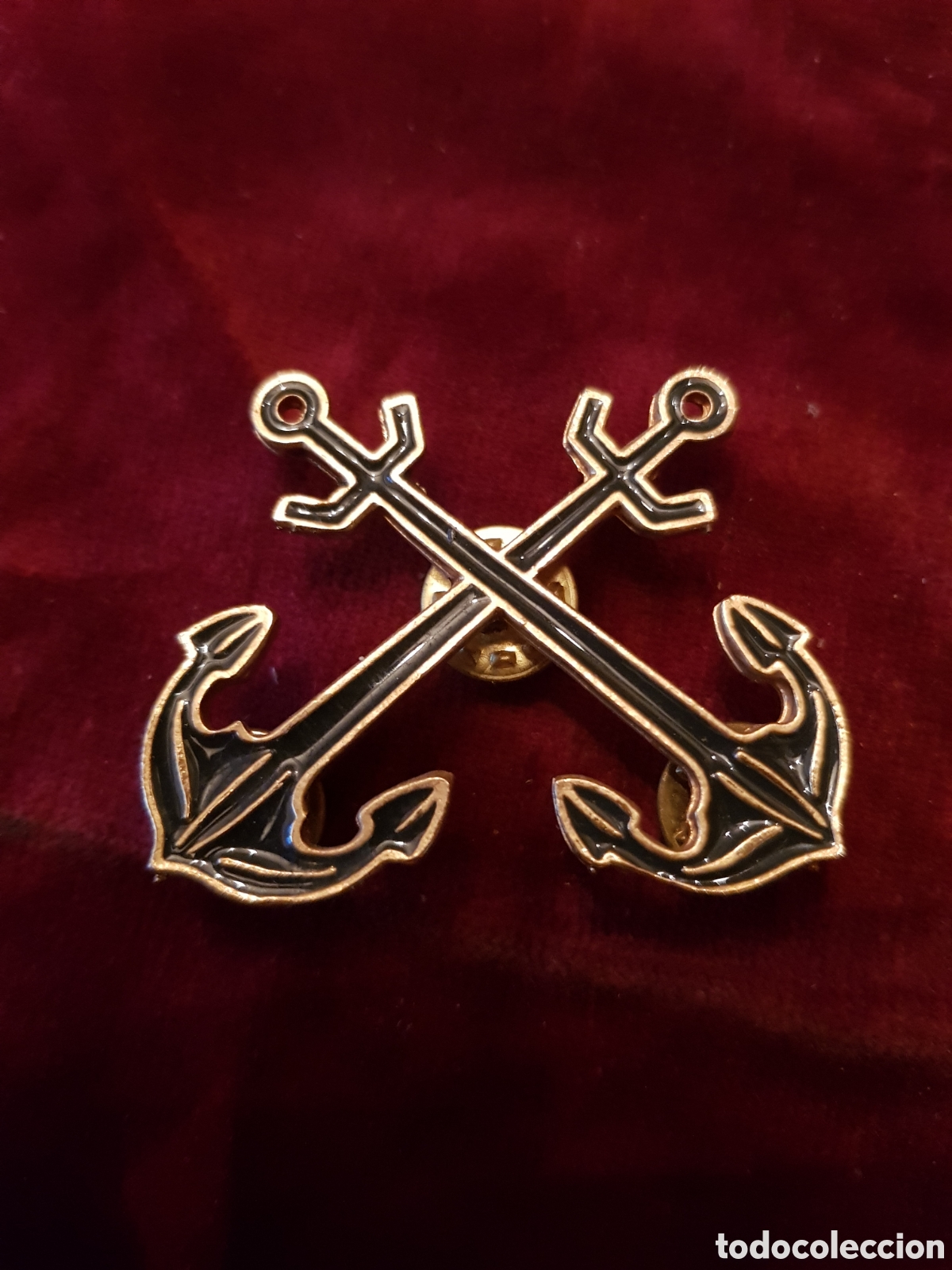 Antig&uuml;edades: ANTIGUA INSIGNIA DE LA MARINA ESPA&Ntilde;OLA