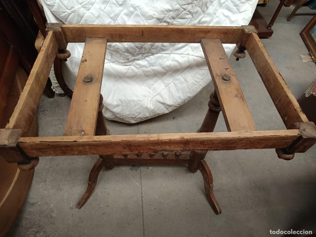 Antig&uuml;edades: MESA AUXILIAR CON MARMOL BLANCO - Foto 2
