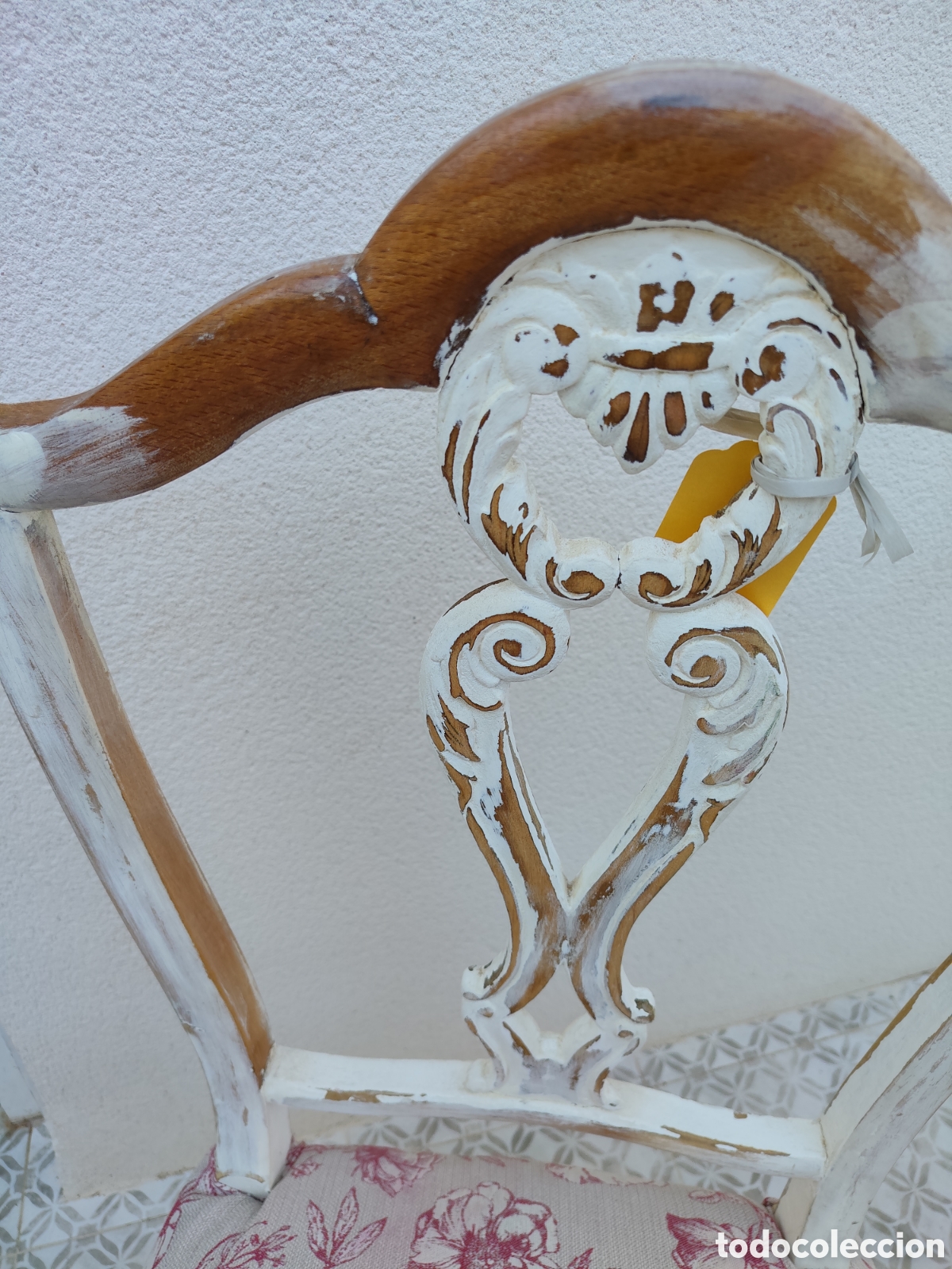 Antig&uuml;edades: Silla antigua tapizada - Foto 3