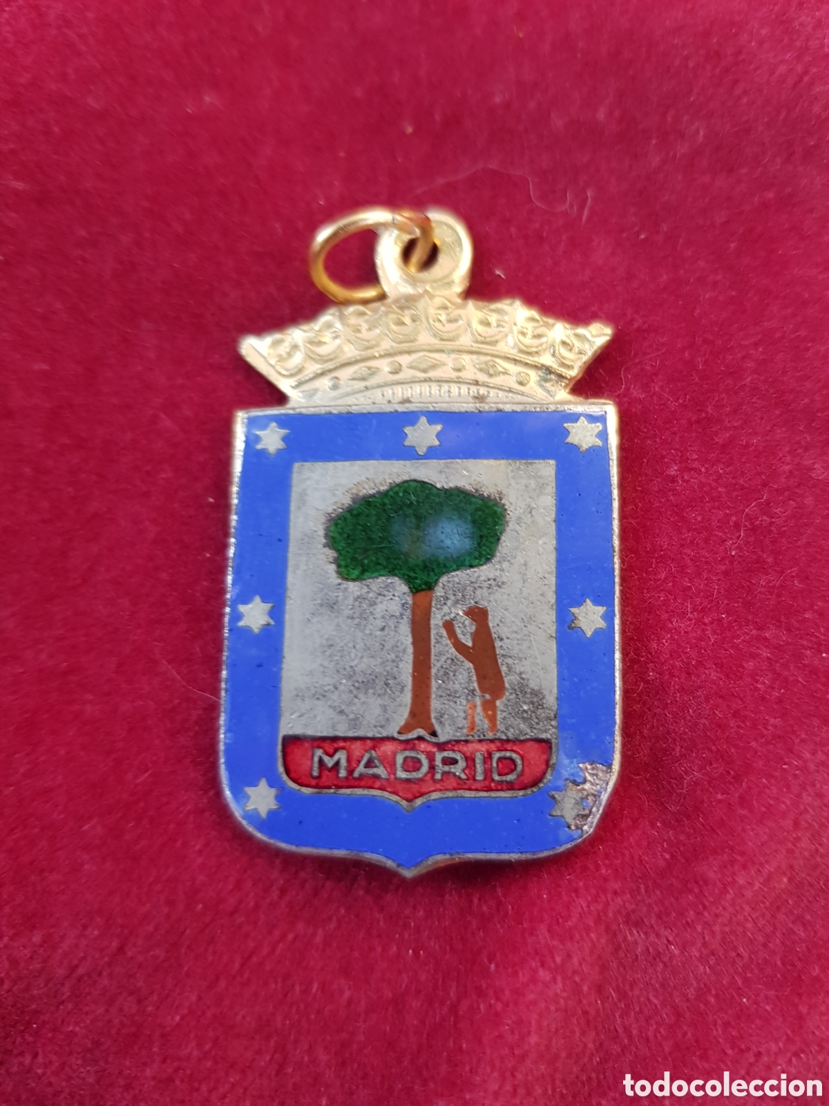 Antig&uuml;edades: ANTIGUA MEDALLA ESMALTADA DE MADRID A&Ntilde;OS 60
