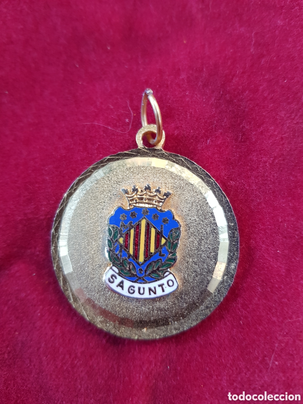 Antig&uuml;edades: ANTIGUA MEDALLA ESMALTADA DE SAGUNTO