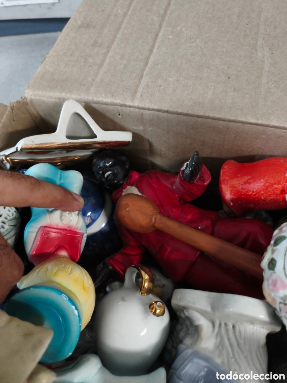 Antig&uuml;edades: Caja figuras porcelana - Foto 2