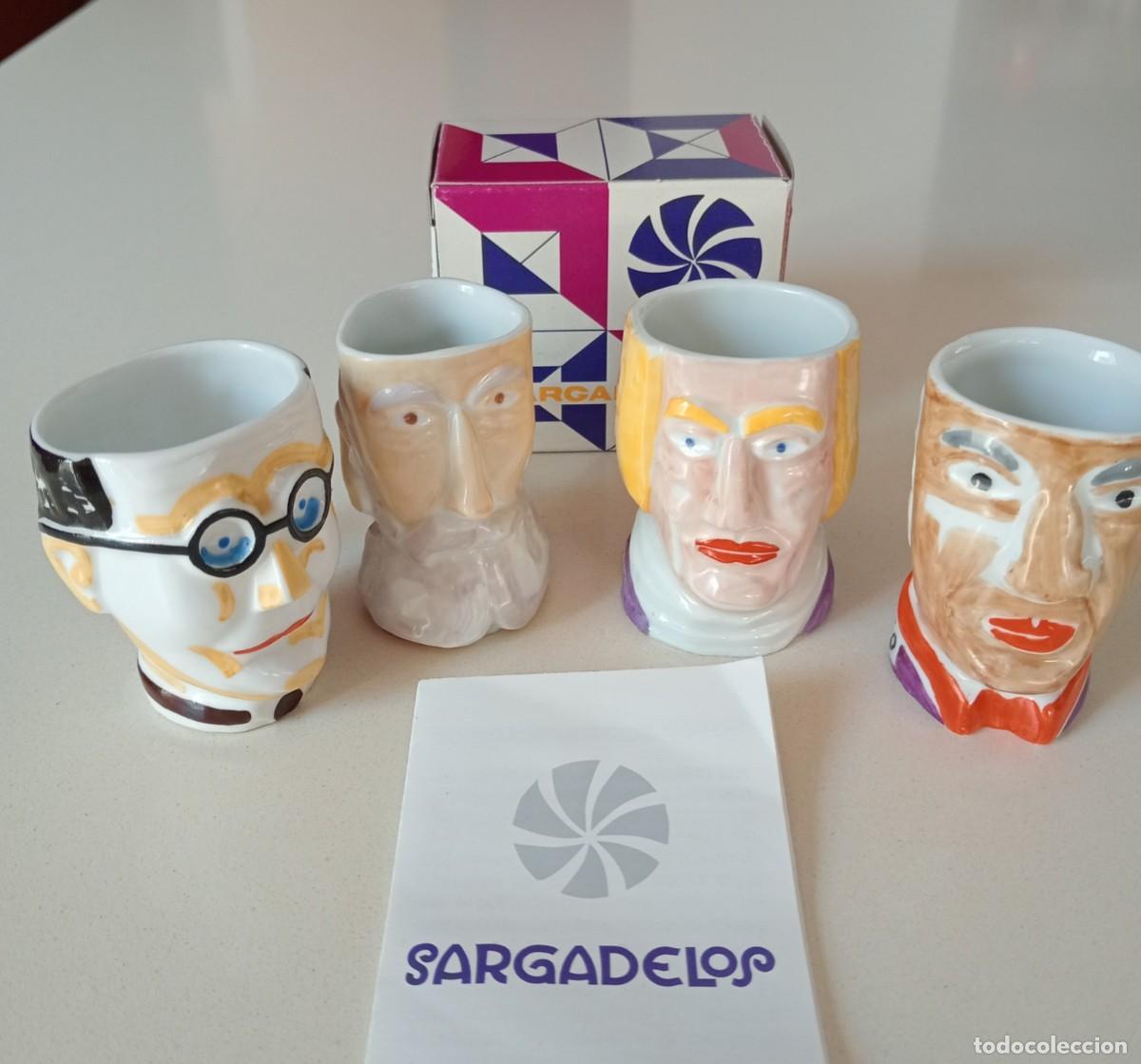 Antig&uuml;edades: Jarritas cer&aacute;mica personajes sargadelos