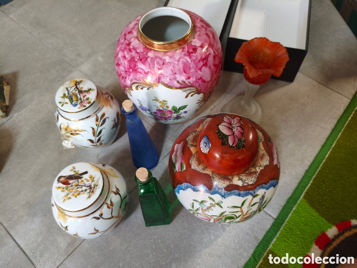 Antig&uuml;edades: Lote cer&aacute;mica y cristal - Foto 4