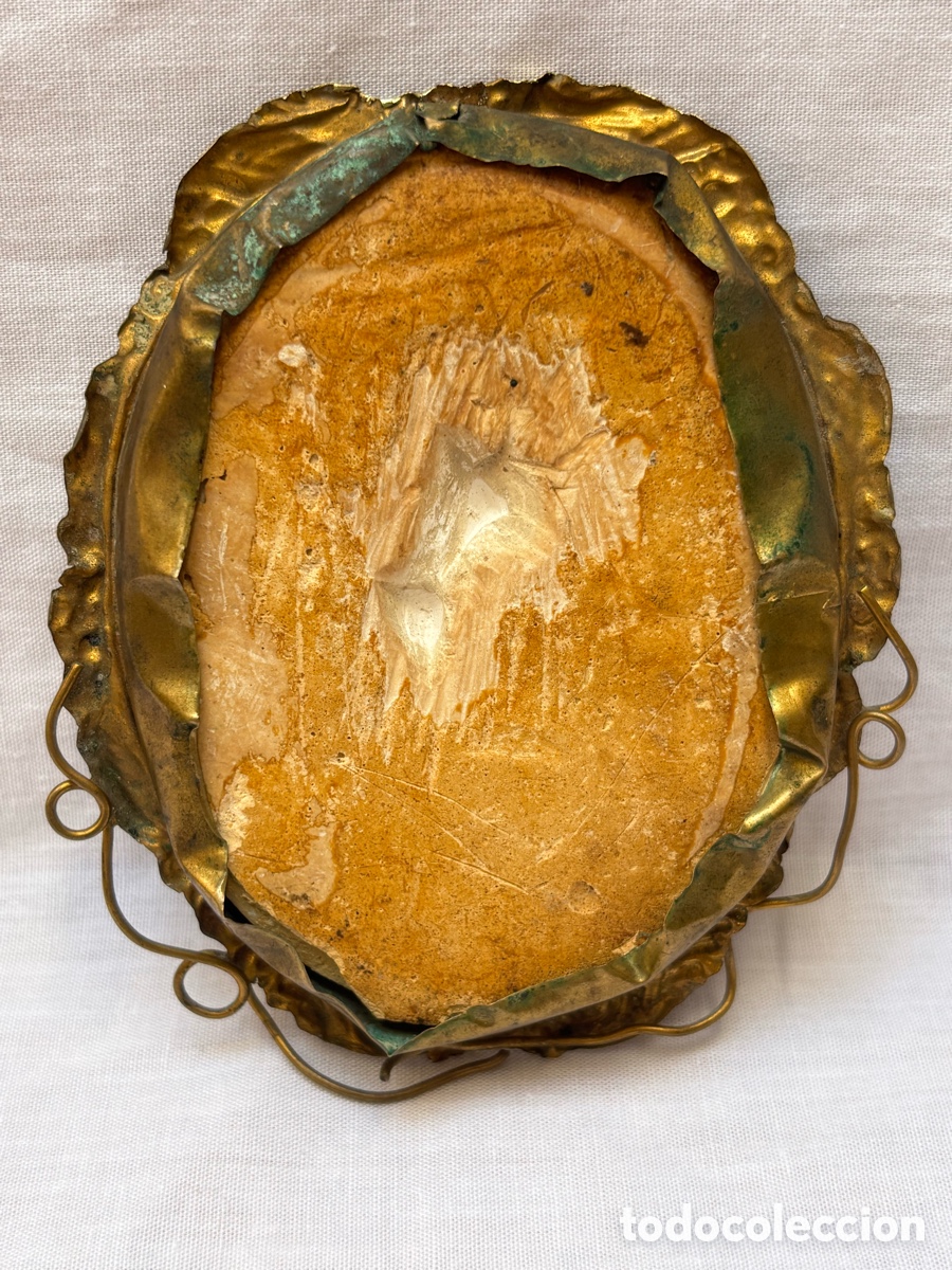 Antig&uuml;edades: Marco de bronce espuma de mar S.XIX - Foto 3