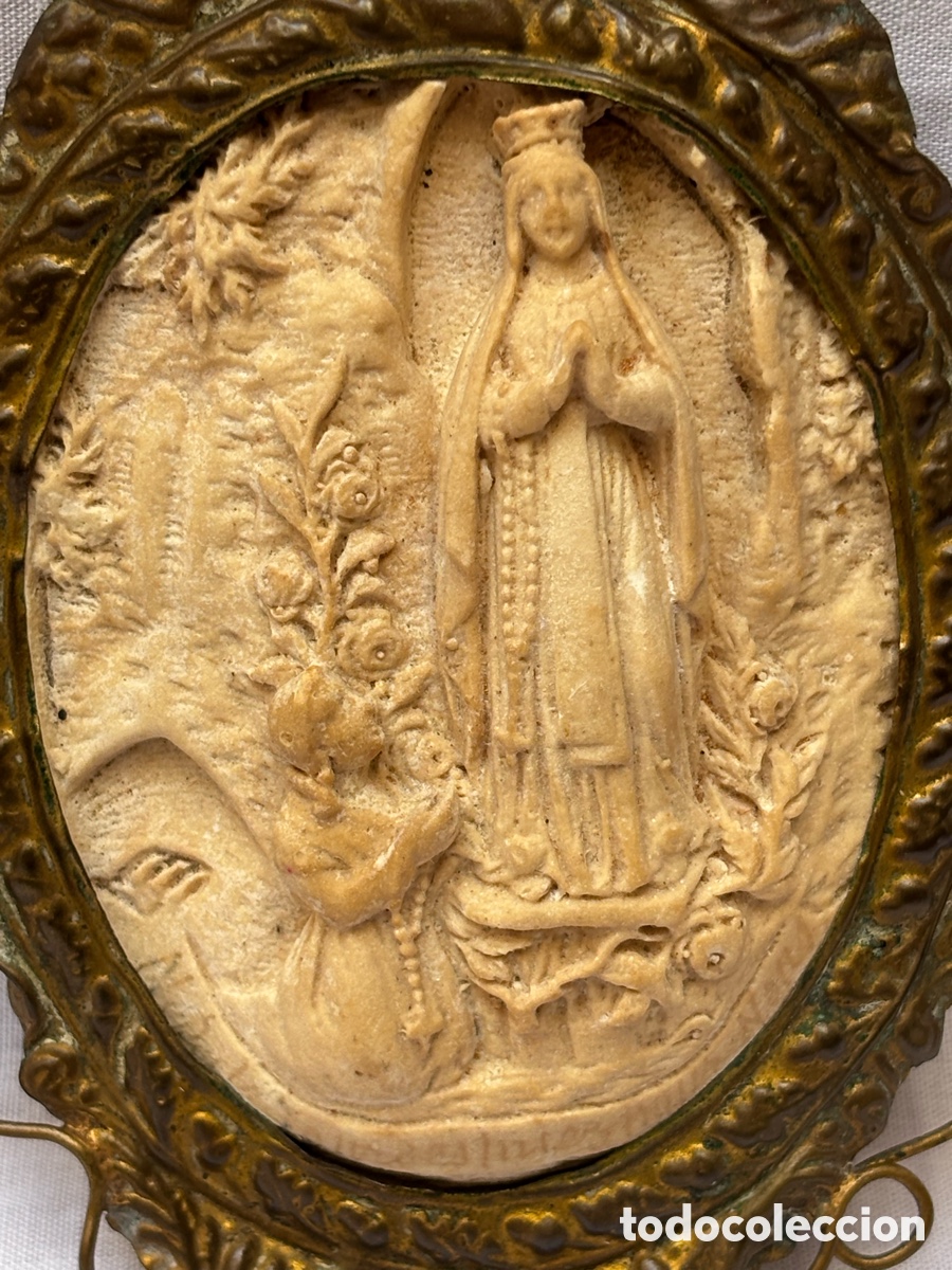 Antig&uuml;edades: Marco de bronce espuma de mar S.XIX - Foto 4