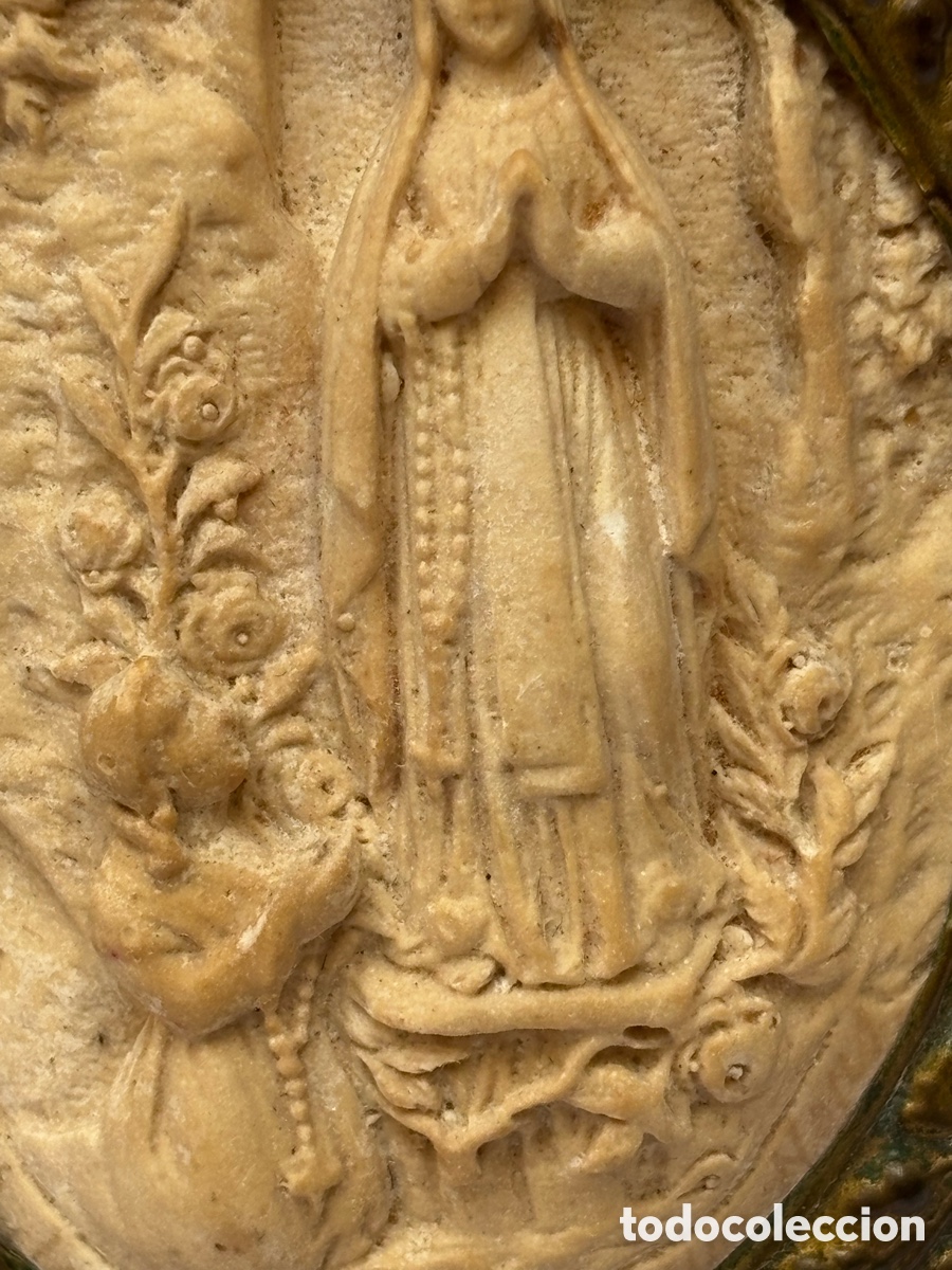 Antig&uuml;edades: Marco de bronce espuma de mar S.XIX - Foto 6