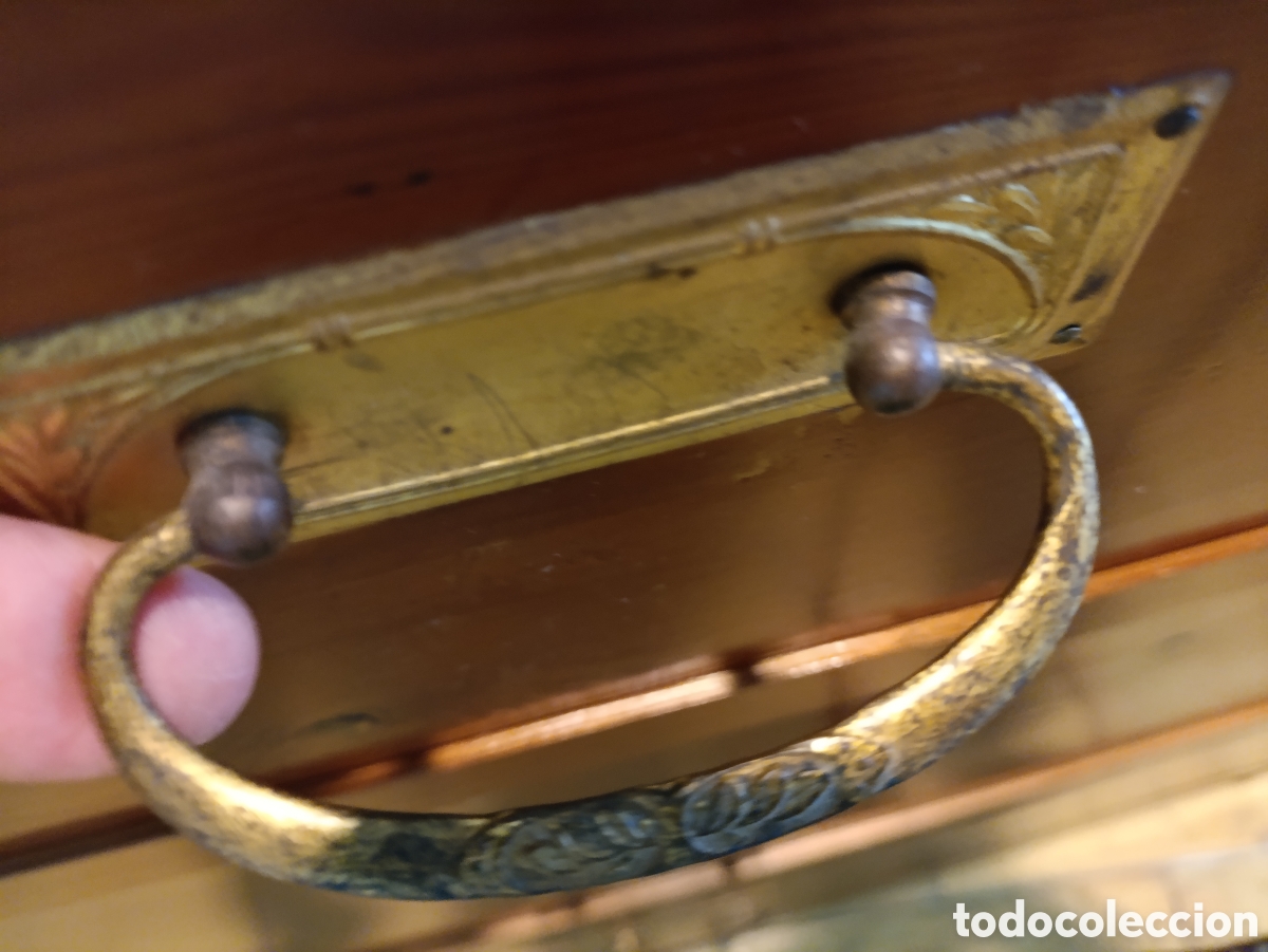 Antig&uuml;edades: C&oacute;moda de madera 3 cajones de origen - Foto 7