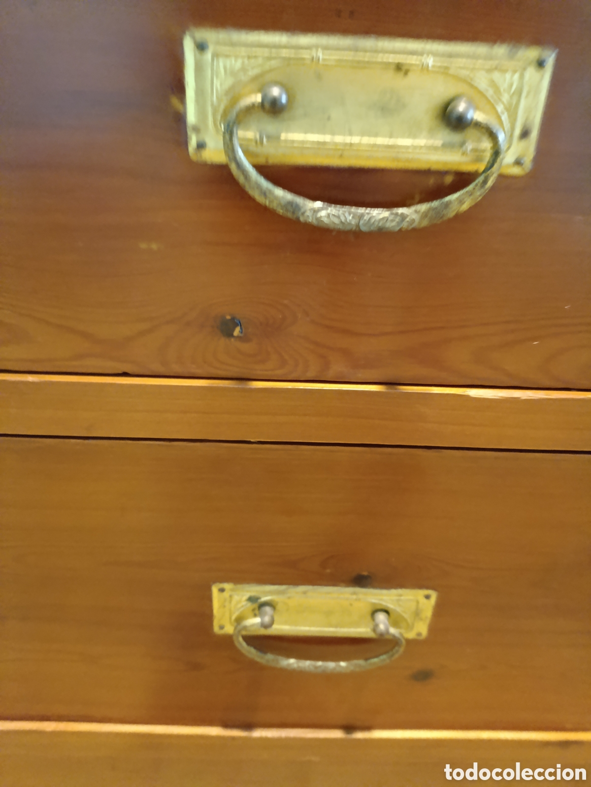 Antig&uuml;edades: C&oacute;moda de madera 3 cajones de origen - Foto 8