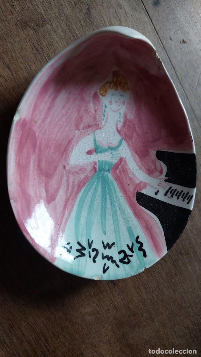 Antig&uuml;edades: Antiguo platillo de porcelana Revernay Digoin Francia
