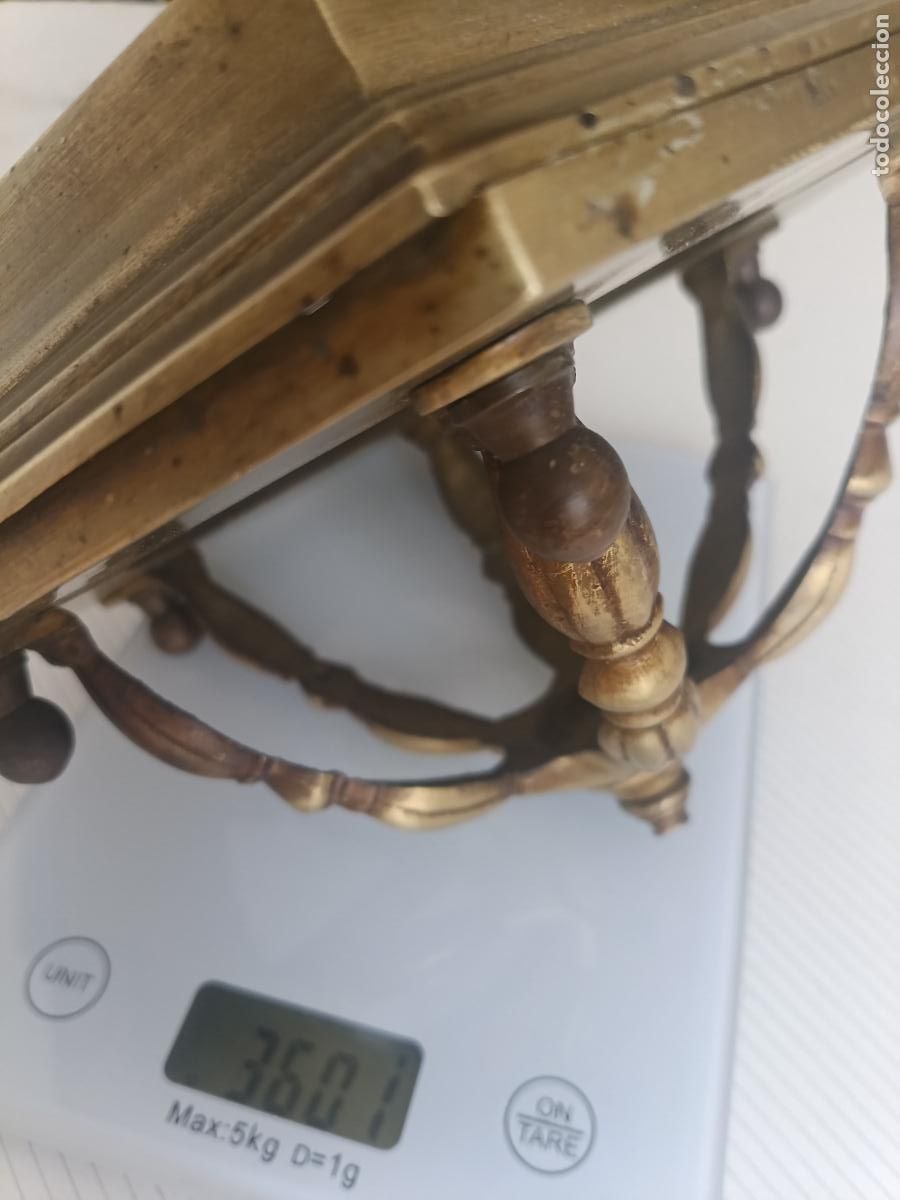 Antig&uuml;edades: Farol antiguo de bronce de techo - Foto 7